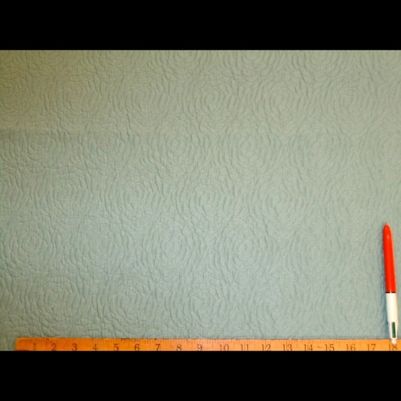 Chinoiserie Kensho 71073-15 Matelassé Fabric Aqua - Picture 8 of 8